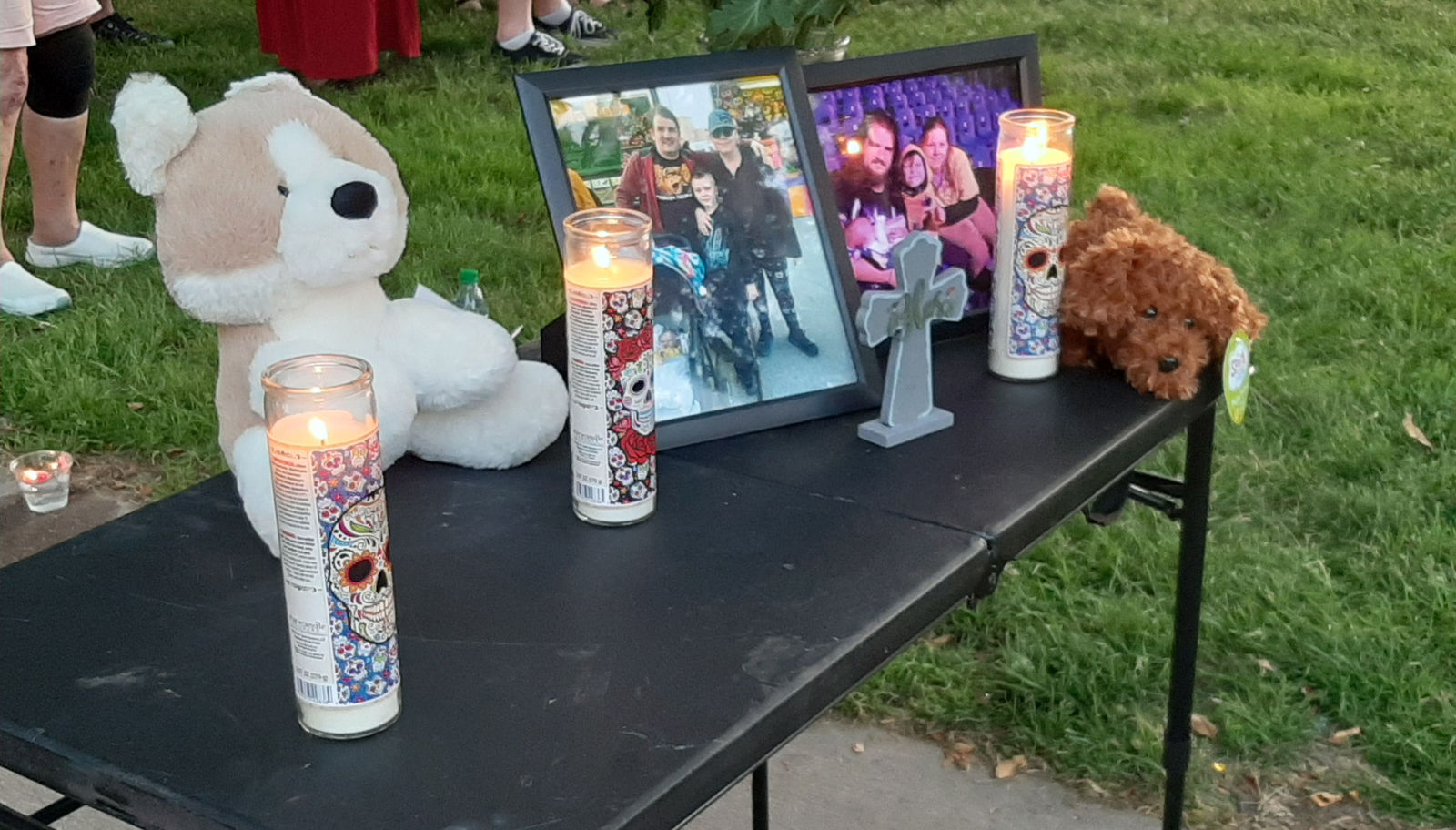 Table at Candlelight Vigil